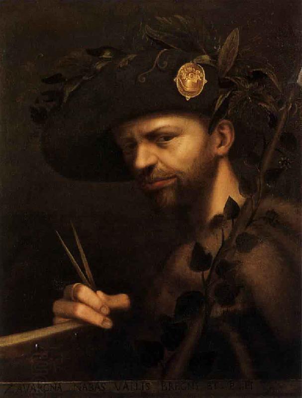 Giovanni Paolo Lomazzo self portrait as Abbot of the Accademia della Val di Blenio China oil painting art